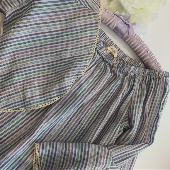 SOLITAIRE RAINBOW STRIPED BELL SLEEVE OFF SHOULDER - Picture 15 of 16